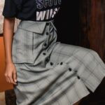 Skirt - Photo of Woman Wearing Plaid Skirt