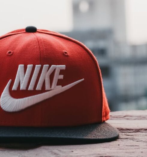 Caps - Red and Black Nike Fitted Cap