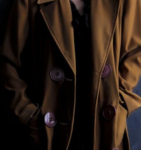 Coat - Woman Wearingbrown Trench Coat