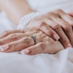 Jewelry - Diamond Ring on a Bride's Hand