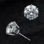 Earrings - Close-Up Photo Diamonds Stud Earrings