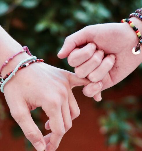 Bracelets - Two Person Holding Hands