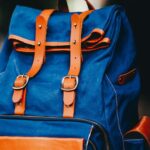 Bag - Blue and Brown Backpack on the Ground