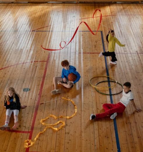 Hoops - People Playing Basketball on Court