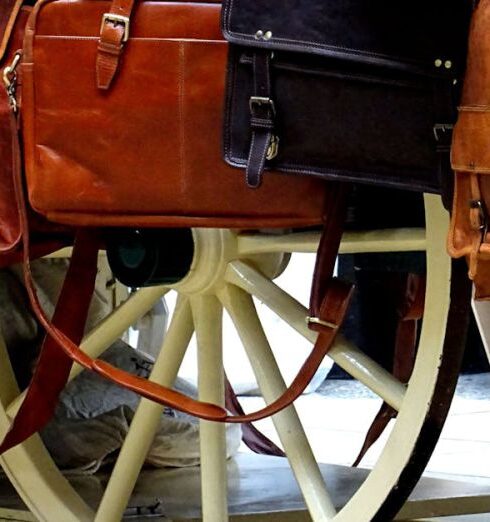 Bags - Two Brown and Black Leather Handbags