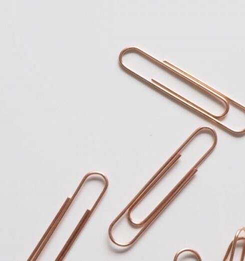 Clips - Paper Clips on White Surface