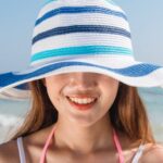 Hat - Woman Wearing Sun Hat