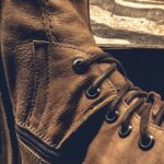 Boots - Unpaired Brown Leather Boot