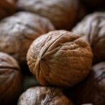 Healthy Eating - fresh walnuts at the market