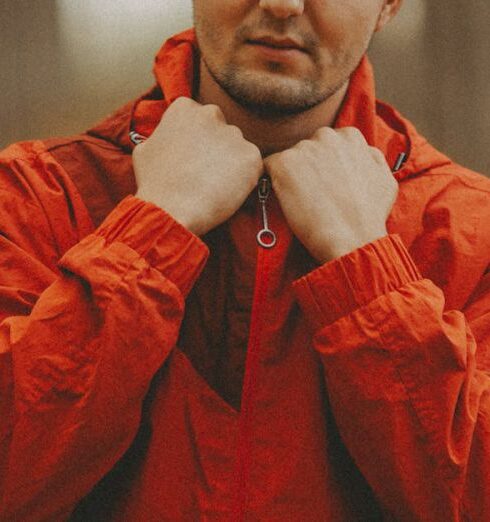 Anorak - Young Man in aRed Jacket