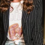 Blazer - Photo of Woman Wearing Striped Blazer