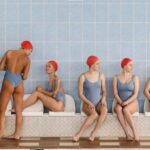 Swimsuits - Women Synchronize Swimming Team Sitting by the Poolside