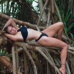 Swimsuit - Woman Lying on Mangroves