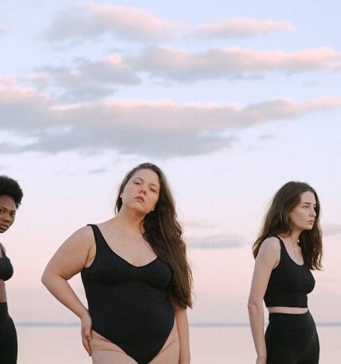 Swimsuits - Women Wearing a Black Outfit