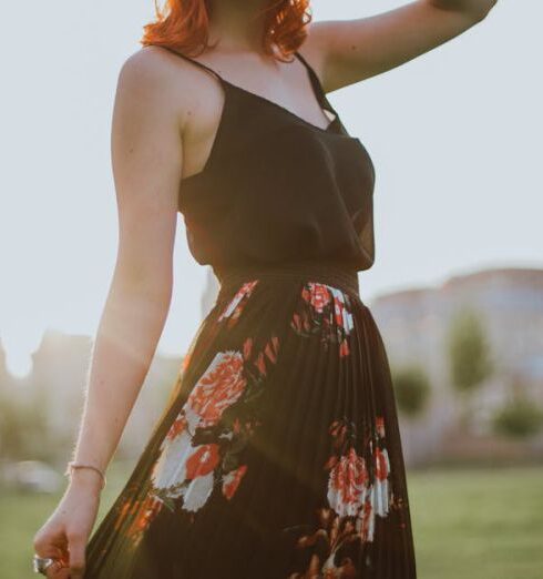 Dress - Photography of Woman in Black Spaghetti Strap Dress