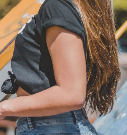 Jeans - Photo of Woman Wearing Black Shirt