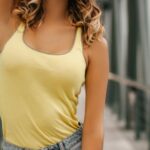 Jeans - Woman Wearing Yellow Tank Top