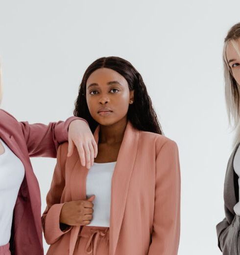 Blazers - Women in Blazer and Pants Standing Together