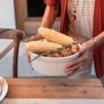 Cardigans - Corn in White Ceramic Bowl