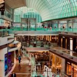 Fashion Outlets - Atrium of The Shoppes at Marina Bay Sands in Singapore