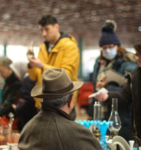 Vintage Items - People at the Market