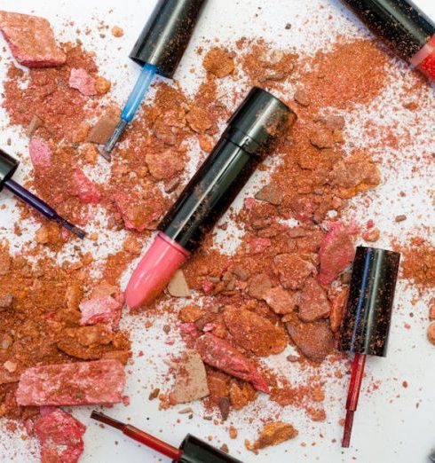 Beauty Products - Pulverized Powders and Assorted-colored Lispticks