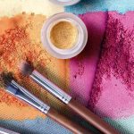 Beauty Products - Colored Powders and Brush