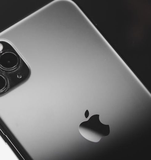 Tech Brands - IPhone in Black and White