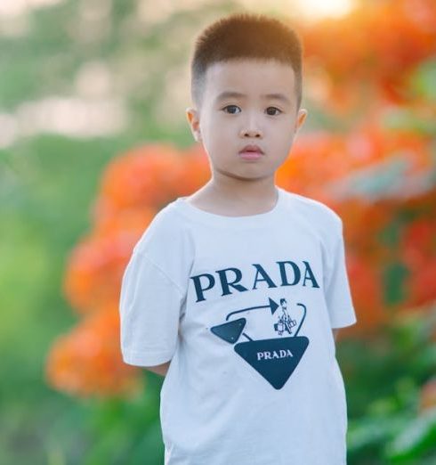 Kids' Clothing Brands - Standing Boy in T-Shirt