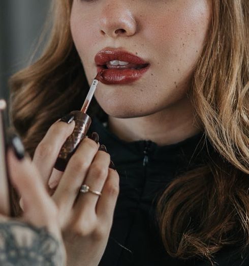 Beauty Accessories - Portrait of Woman with Tattoo