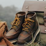 Outdoor Equipment - A Jacket, Boots and a Backpack Lying on the Ground