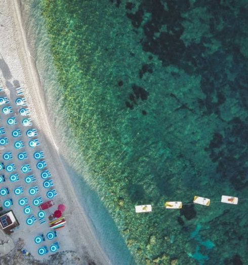 Rental Services - Aerial Photo of Beach and Sea