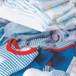 Baby Clothes - White and Blue Textiles