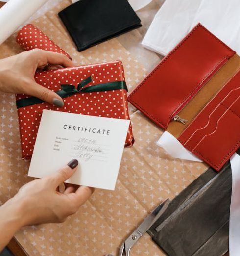 Thoughtful Gifts - A Person Wrapping Presents