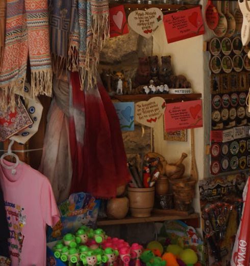 Experience Gifts - Store with Souvenirs at Bazaar