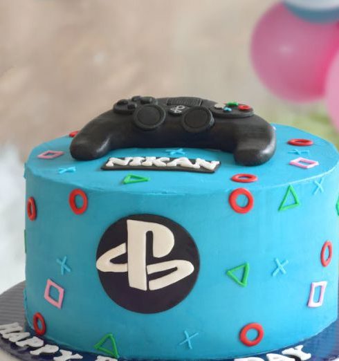 Gamer Gifts - Close-Up Shot of a Birthday Cake