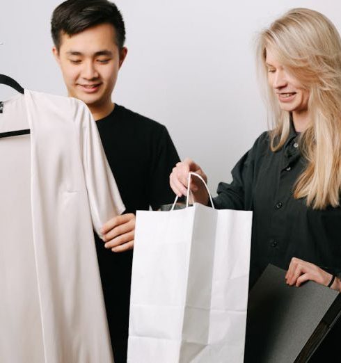 Fashion Sales - Couple with Shopping Bags