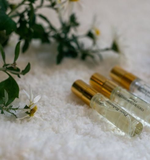 Fragrances - Fragrances and Trees on a White Rug