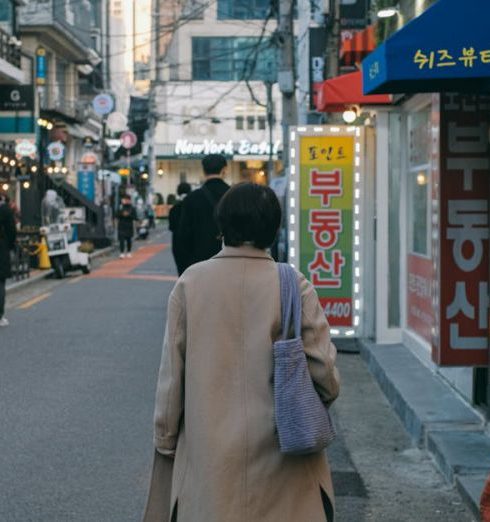 Boutiques - Street in a South Korean City