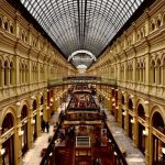 Luxury Brands - Interior of GUM Shopping Mall in Moscow