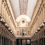 Luxury Brands - Pedestrians in Vittorio Emanuele Gallery in Milan