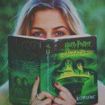 Fiction - Woman Reading Harry Potter Book