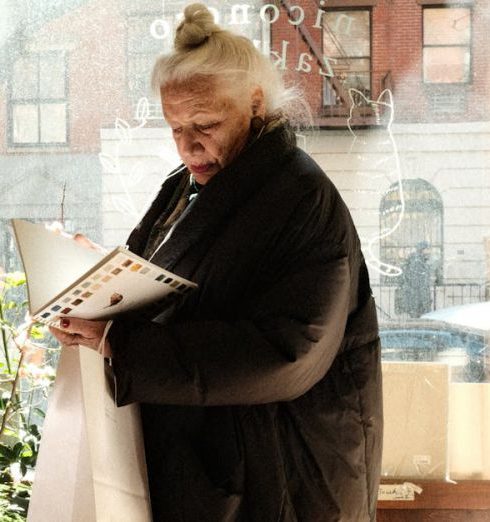 Cozy Bookstores - Elderly Woman at Bookstore