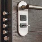 Home Security - Deadlock With Key on Hole