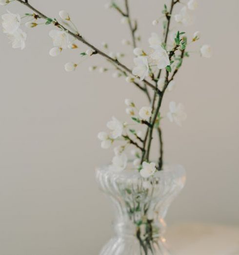 Vintage Books - Flowers and Book