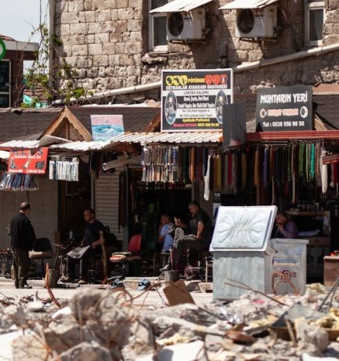 Repair Shops - Destroyed Buildings in a Town