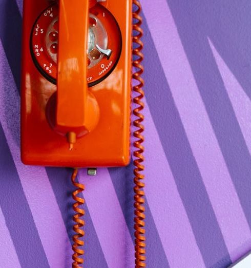 Retro Home Decor - Telephone on Wall