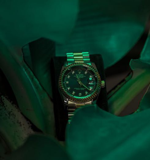 Luxury Brands - A Rolex Surrounded by Leaves