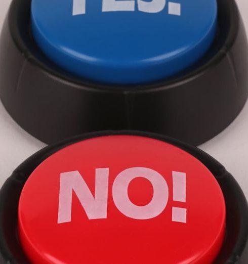 Entertainment Options - A Blue "Yes" Button and a Red "No" Button