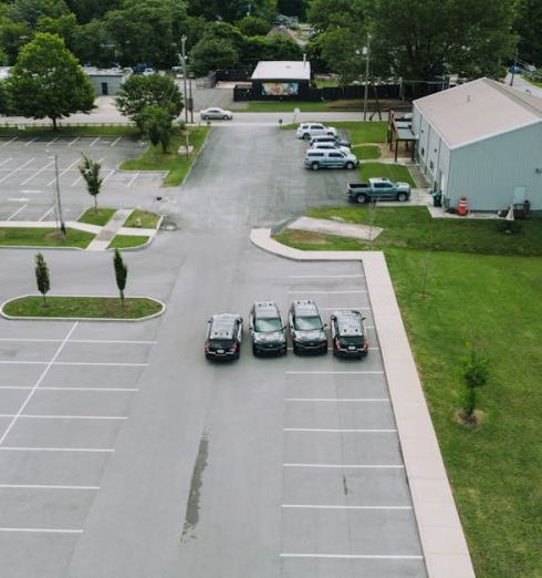 Parking Facilities - Police Cars on Car Park